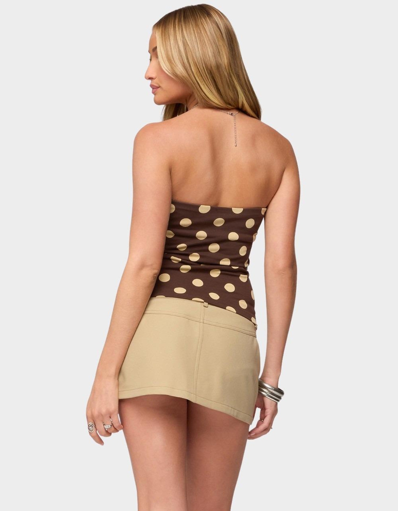 EDIKTED Polka Dot Built In Bra Tube Top image number 2