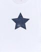 STAR Distressed Womens Baby Tee image number 3