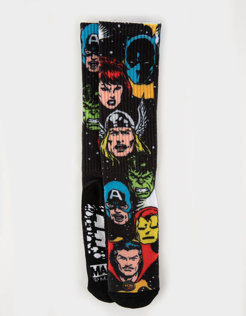 HUF x Avengers Galactic Heads Mens Crew Socks image number 0