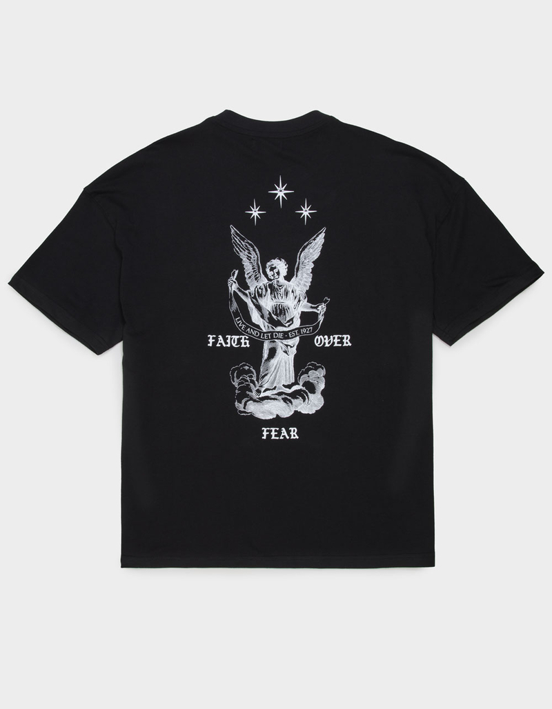 RSQ Mens Faith Over Fear Oversized Tee image number 0