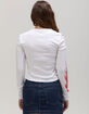 HONDA Womens Long Sleeve Baby Tee image number 4