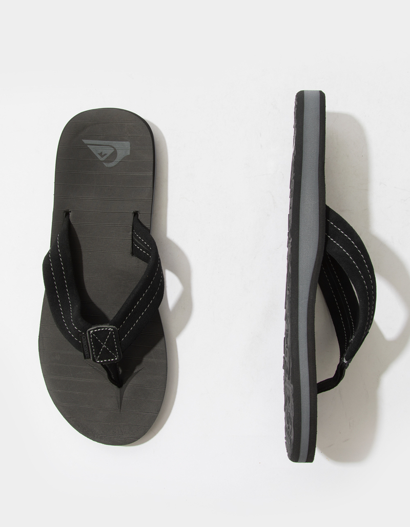 QUIKSILVER Carver Suede Mens Flip Flops image number 4