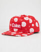 DIAMOND SUPPLY CO. x Coca-Cola Smiley Red Mens Snapback Hat image number 1