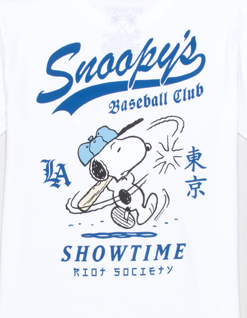 RIOT SOCIETY Peanuts Baseball Boys Tee image number 2