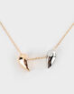 FULL TILT Two Tone Heart Necklace image number 2