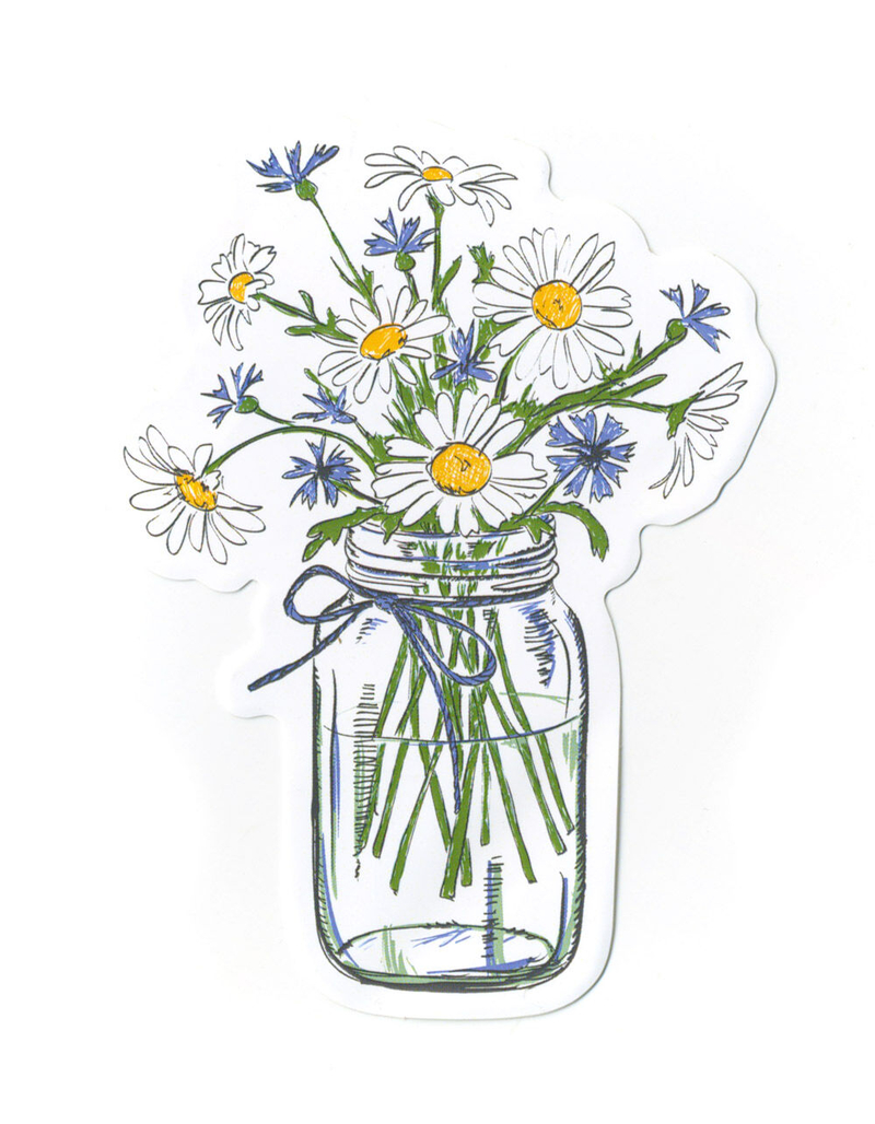 Flower In A Jar Sticker image number 0