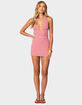 EDIKTED Candy Cane Backless Halter Mini Dress image number 5