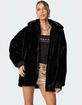 EDIKTED Taylor Oversized Faux Fur Jacket image number 1
