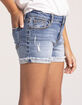 RSQ Girls Mid Rise Cuff Shorts image number 3