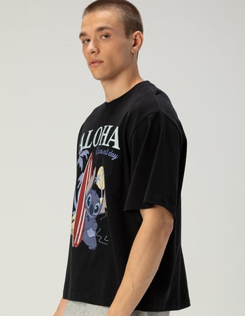 RSQ Disney Stitch Mens Boxy Tee Alternative Image