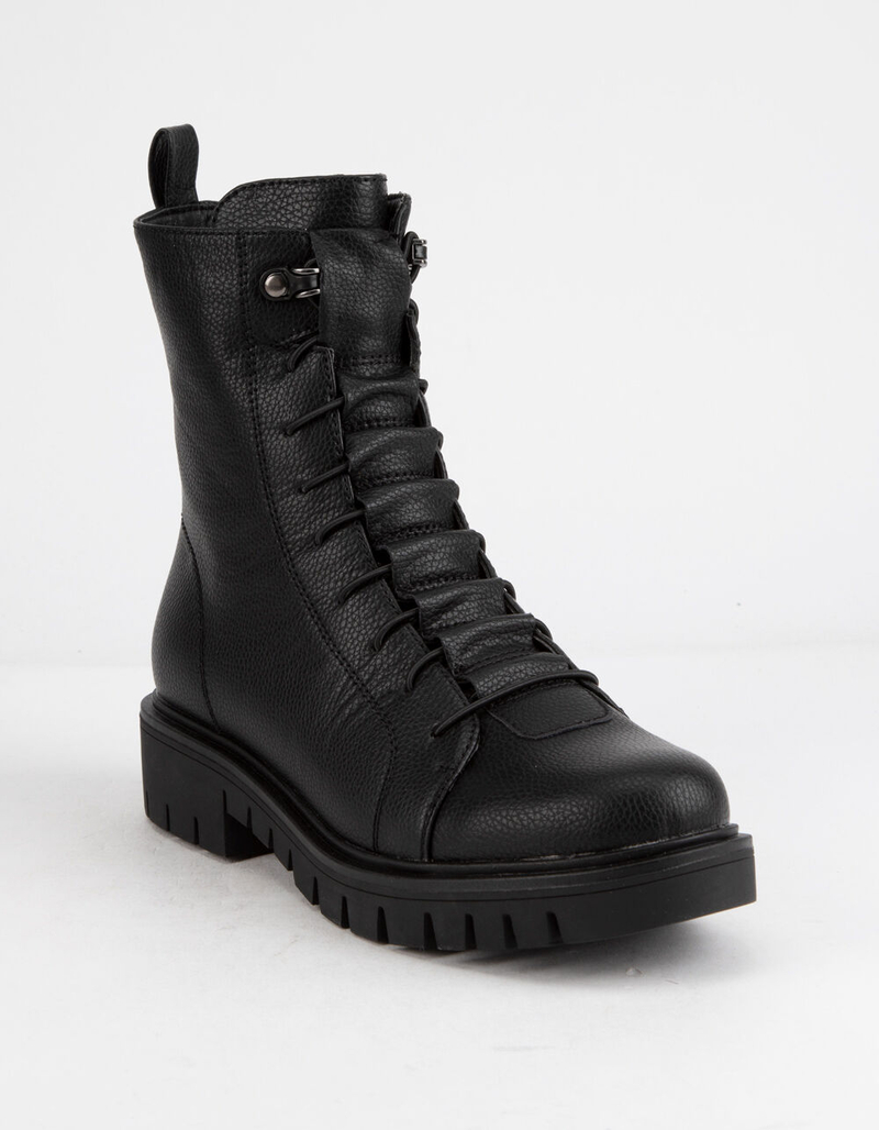 WILD DIVA Jacky Womens Combat Boots image number 0