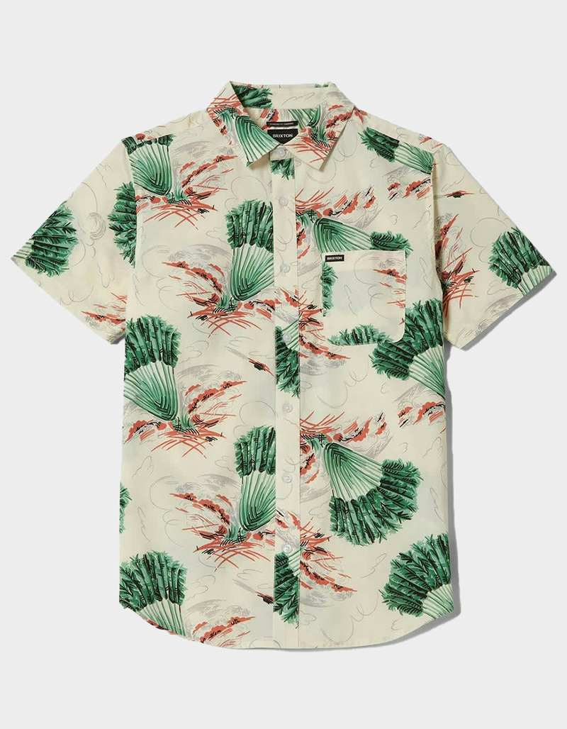 BRIXTON Charter Print Mens Button Up Shirt image number 0