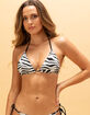 FULL TILT Zebra Triangle Bikini Top image number 1