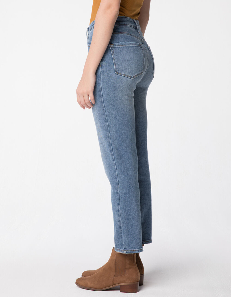 RSQ High Rise Medium Wash Womens Straight Leg Jeans image number 2
