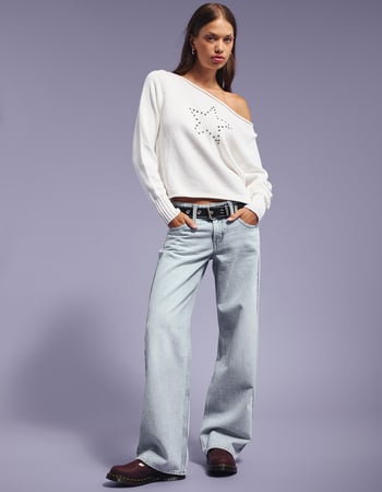 LEVI'S Superlow Loose Womens Jeans - Abraided Art Primary Image