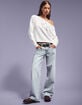 LEVI'S Superlow Loose Womens Jeans - Abraided Art image number 1