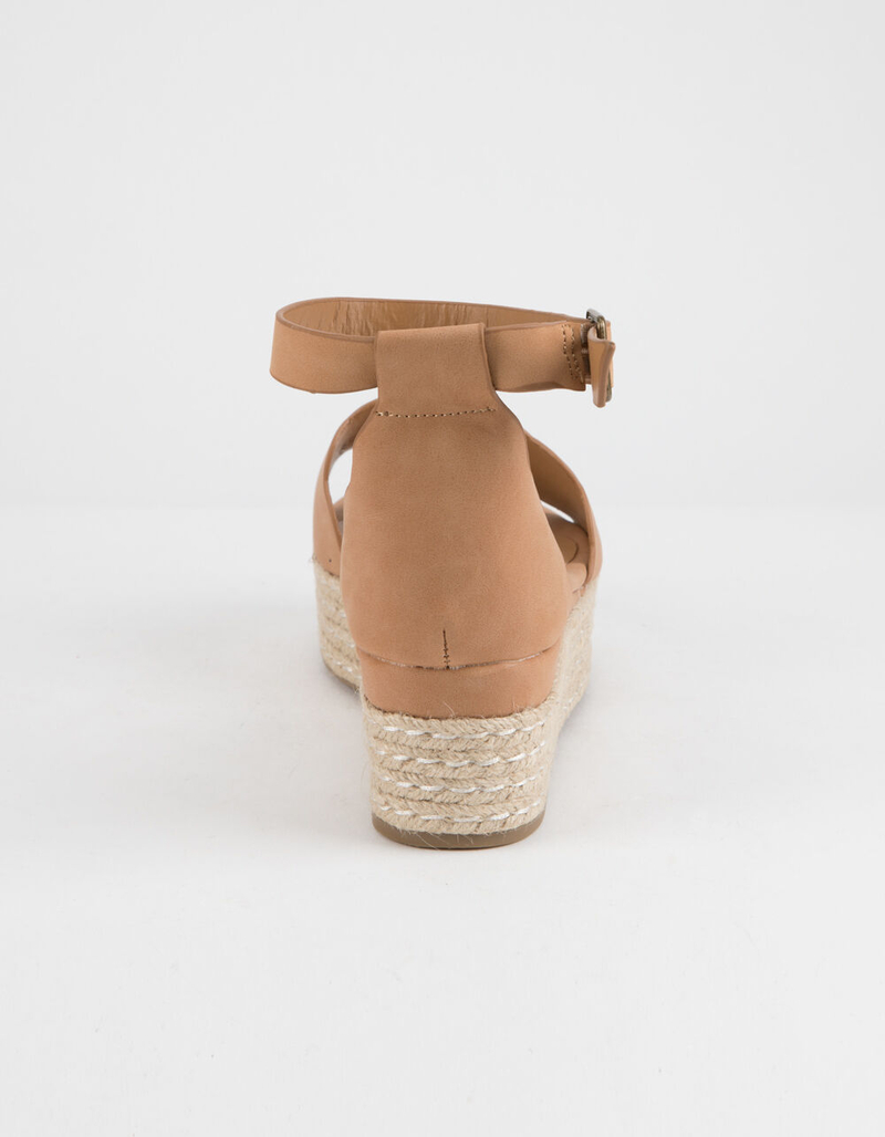 BAMBOO Scallop Espadrille Tan Womens Platform Sandals image number 3