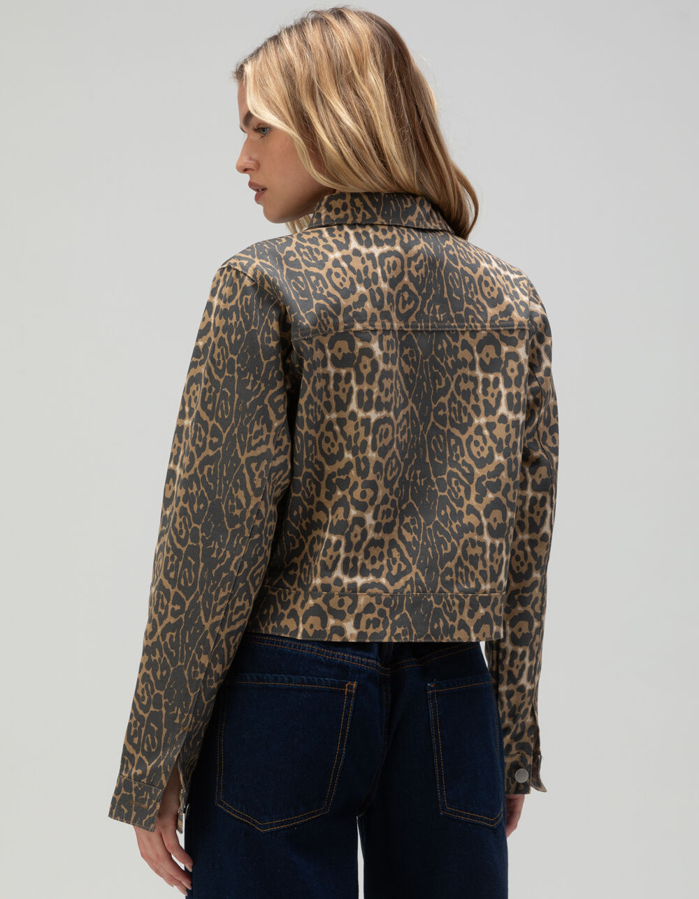 RSQ Womens Leopard Trucker Jacket - LEOPARD | Tillys