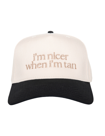 KATYDID I'm Nicer When I'm Tan Two-Toned Vintage Hat Primary Image