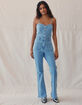 WEST OF MELROSE Womens Denim Jumpsuit image number 1