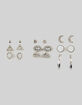 FULL TILT 9 Pairs Moon, Stone, & Feather Earrings image number 1