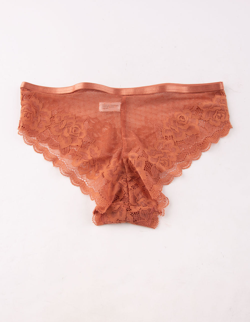 FULL TILT Lace Rust Hipster Panties image number 1