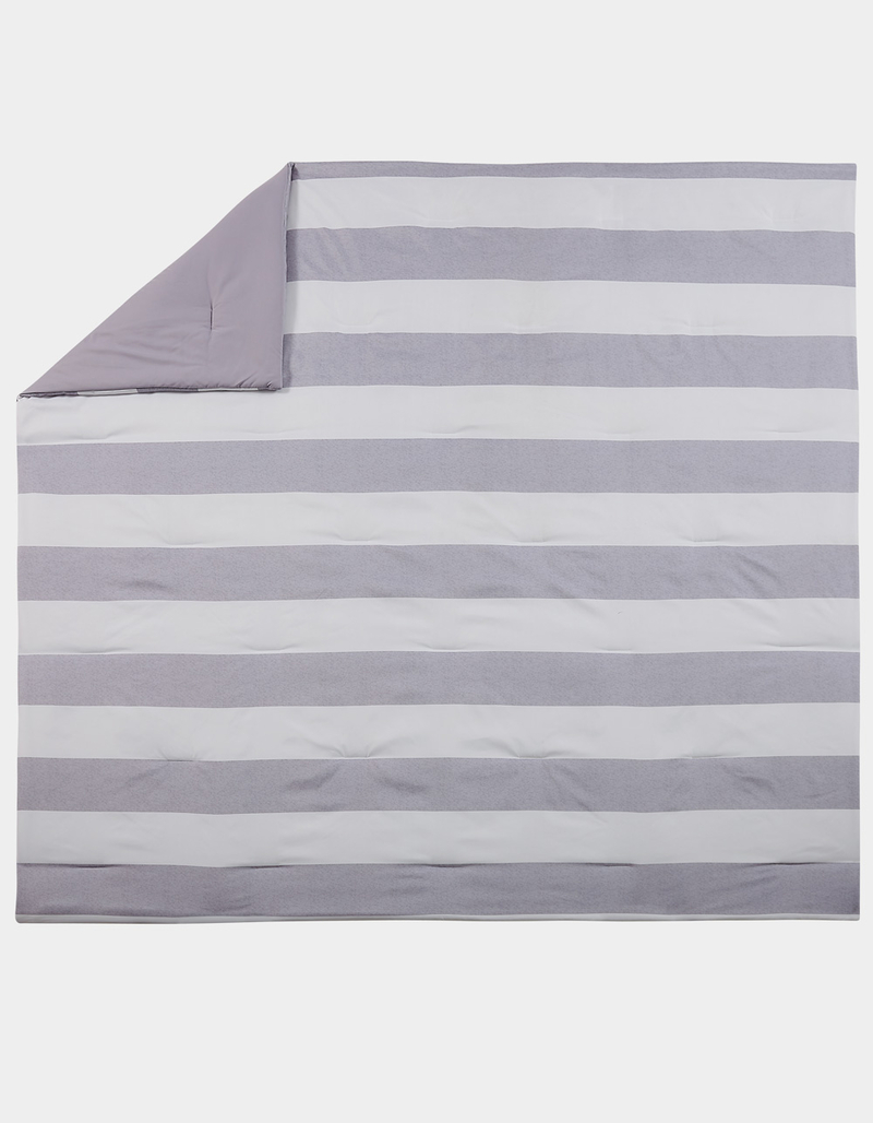 Grey Stripe Full/Queen Comforter Set image number 6