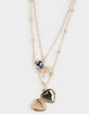 FULL TILT Locket Bow Beaded Layered Necklace image number 3