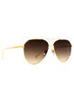 DIFF EYEWEAR Dash Brushed Gold & Coffee Gradient Sunglasses image number 1