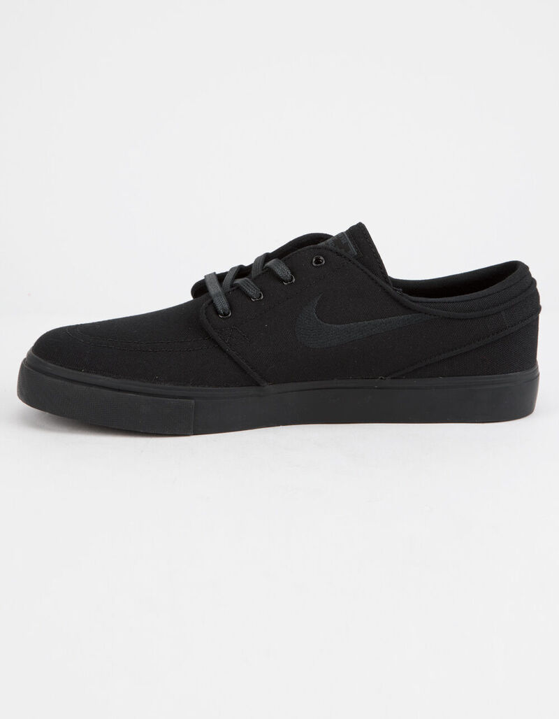 nike sb zoom stefan janoski black & white canvas skate shoes