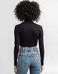 FULL TILT Essentials Womens Crop Turtleneck image number 3