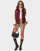EDIKTED Varsity Oversized Bomber Jacket image number 2