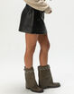 JJXX Sofia Faux Leather Womens Mini Skirt image number 3