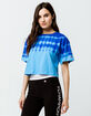 CHAMPION Streak Dye Blue Womens Crop Tee image number 1