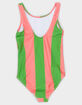SEAESTA SURF Retro Stripe Girls One Piece Swimsuit image number 2