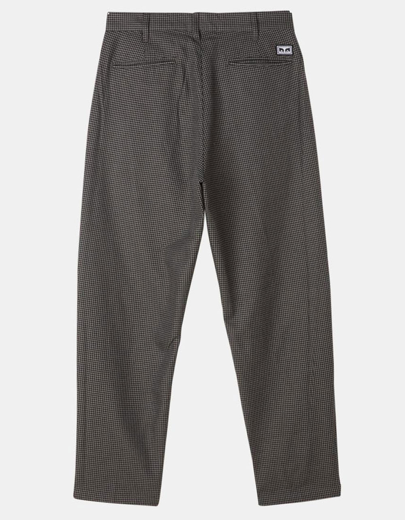 OBEY Fubar Houndstooth Mens Pleated Pants BLACK COMBO Tillys