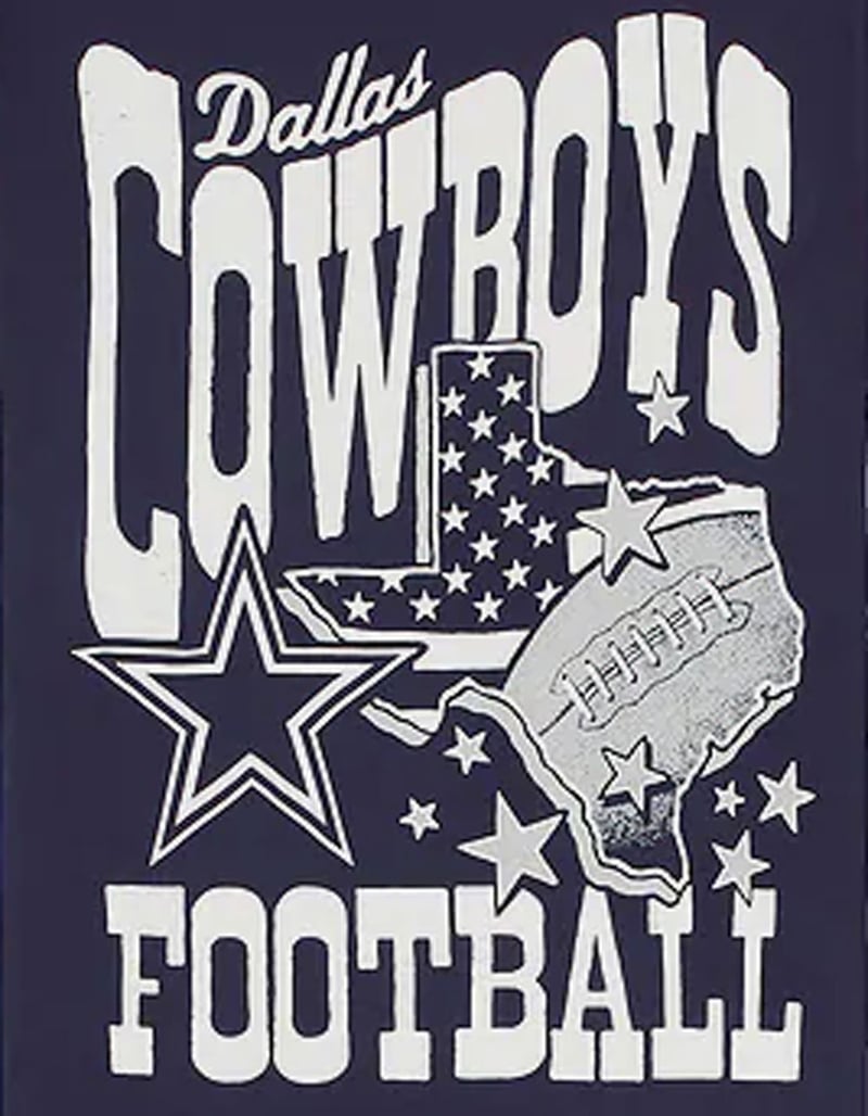JUNK FOOD Dallas Cowboys Vintage Mens Tee image number 1