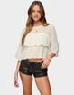 EDIKTED Missey Ruffled Chiffon Top image number 1