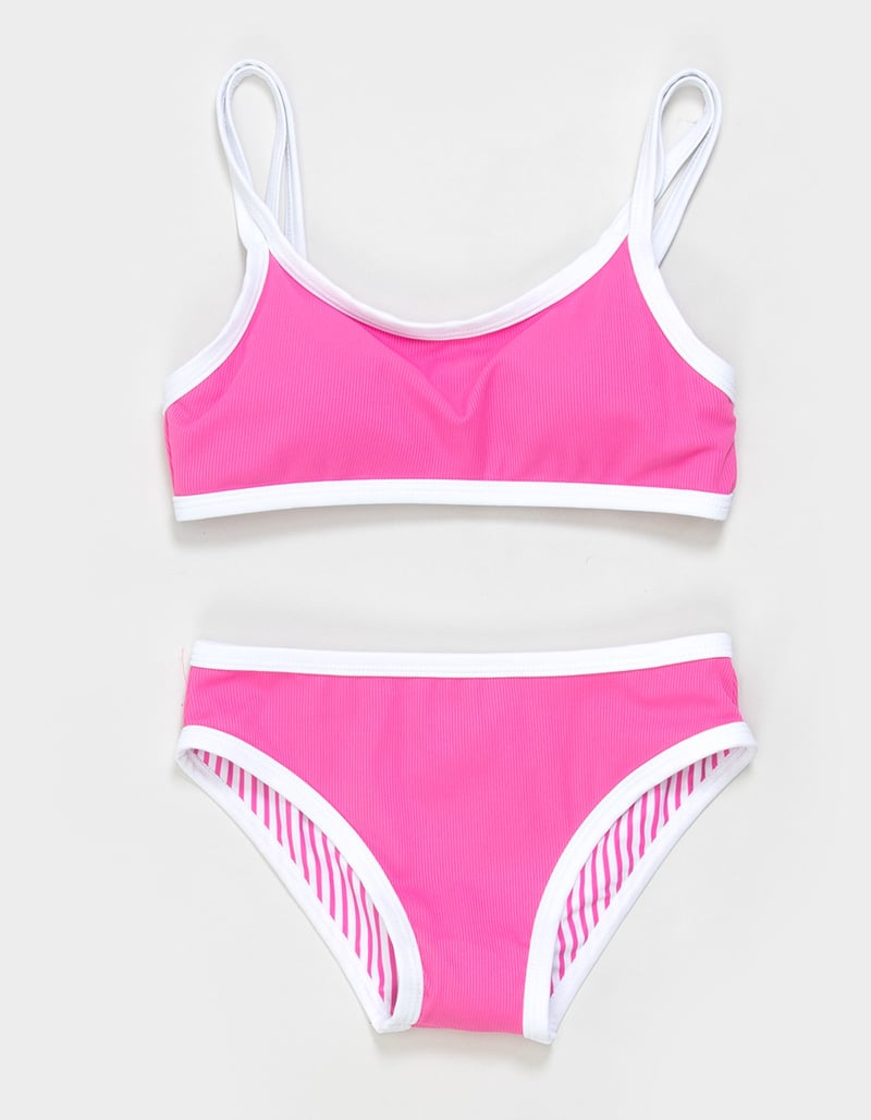 FEATHER 4 ARROW Pink Sunset Girls Bralette Bikini Set image number 0