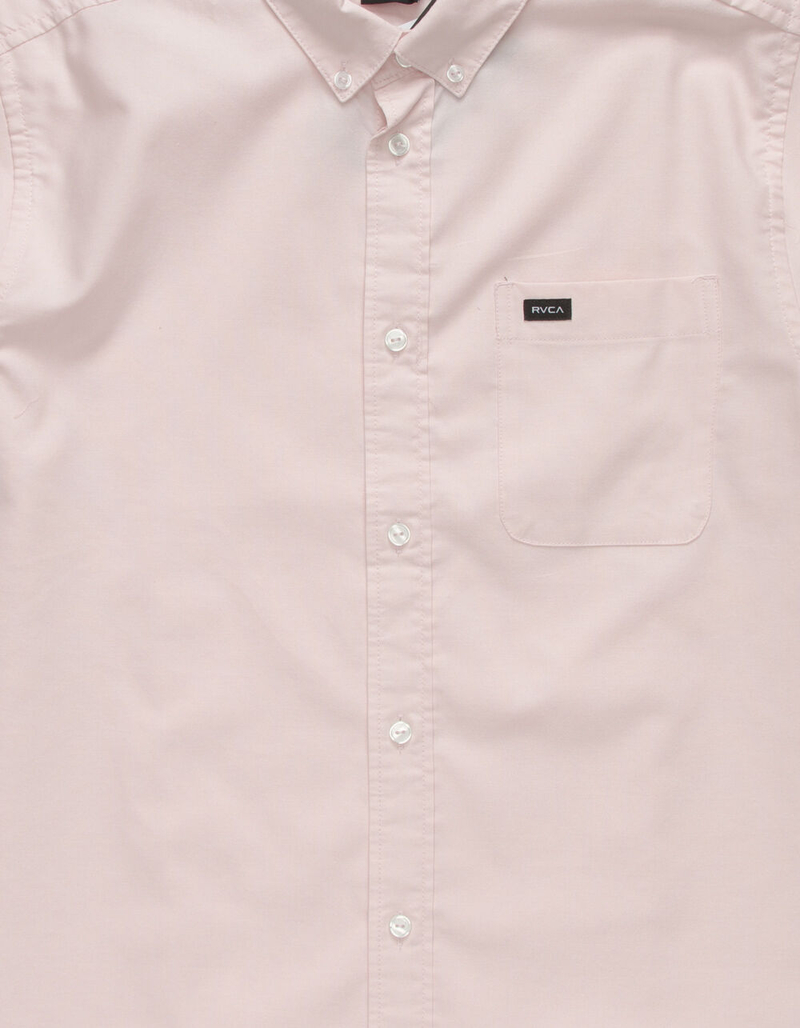 RVCA That'll Do Oxford Pink Mens Shirt image number 1