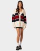 EDIKTED Tinsley Oversized Cable Knit Cardigan image number 5
