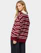 EDIKTED Rilynn Striped Polo Sweater image number 3
