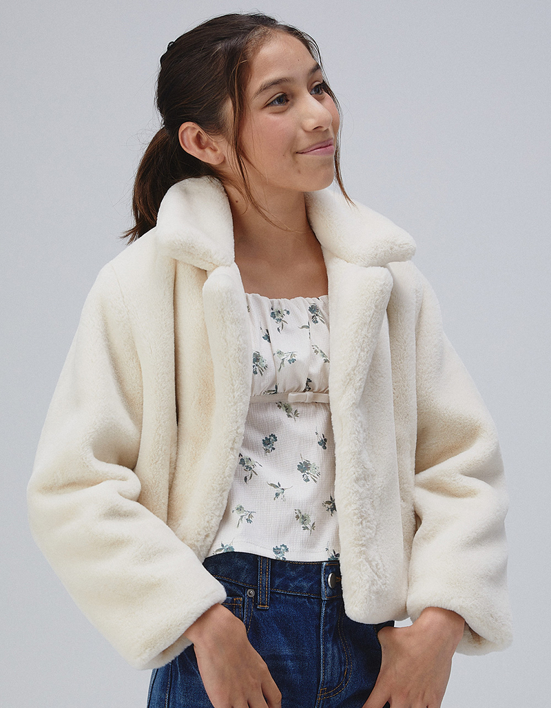 RSQ Girls Floral Texture Bow Top image number 2