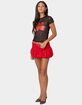 EDIKTED Aloha Sheer Mesh Tee image number 5