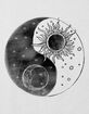 CELESTIAL Yin And Yang Sun Moon Girls Crop Tee image number 2