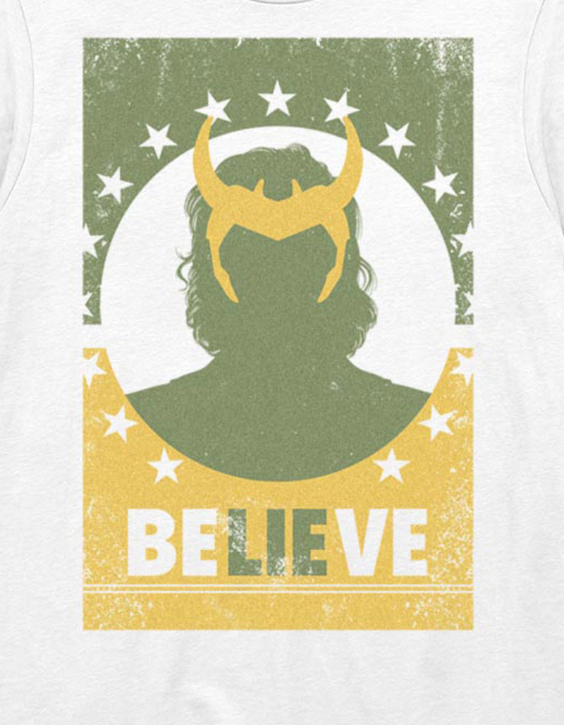 LOKI Believes Silhouette Unisex Tee image number 1
