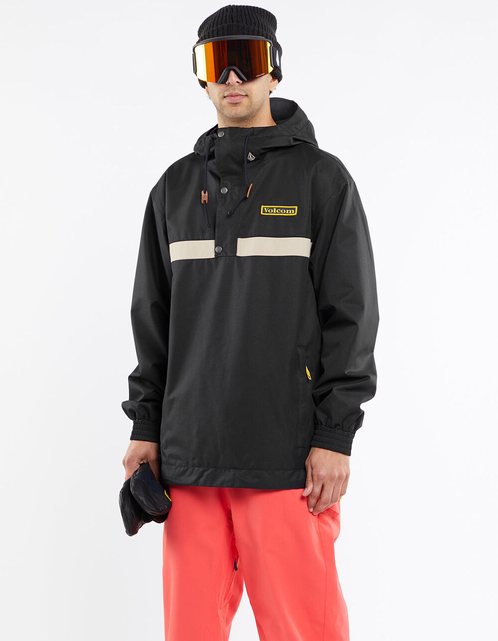 スノーボード MENS LONGO PULLOVER JACKET - BLACK Longo jacket - BLACK - Men - Volcom EU – Volcom Europe