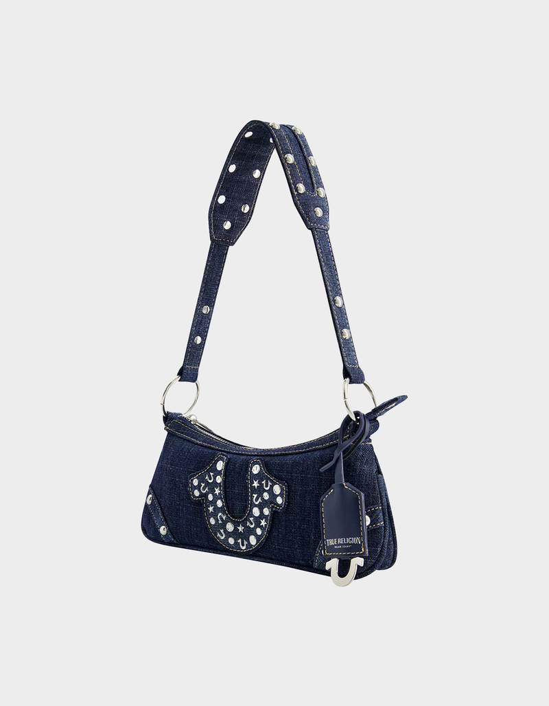 TRUE RELIGION Horseshoe Denim Shoulder Bag image number 3