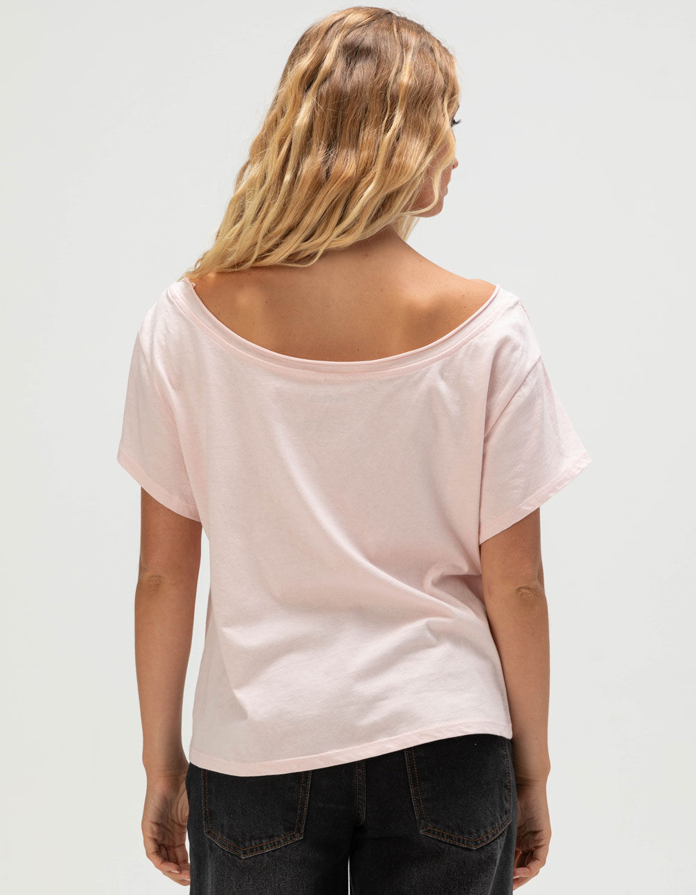 RSQ Womens Off The Shoulder Hibiscus Tee - PINK | Tillys