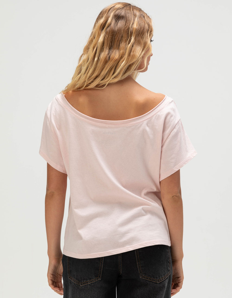 RSQ Womens Off The Shoulder Hibiscus Tee image number 3